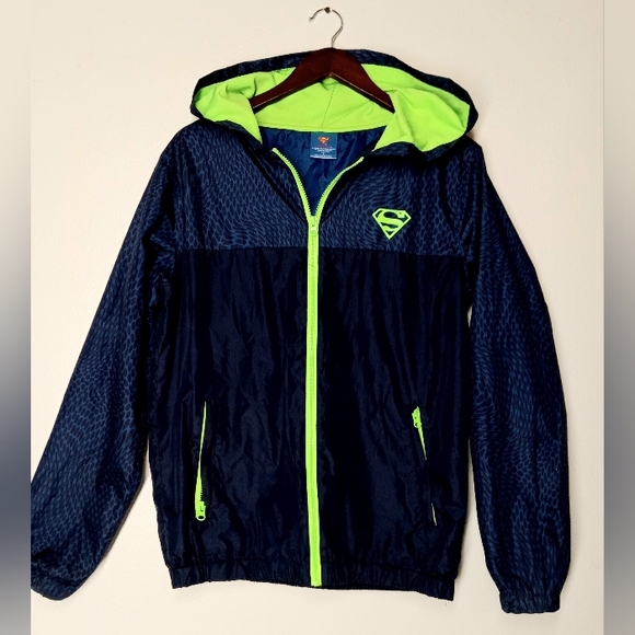Rare superman DC Comics Wind Breaker men's small - Picture 2 of 6